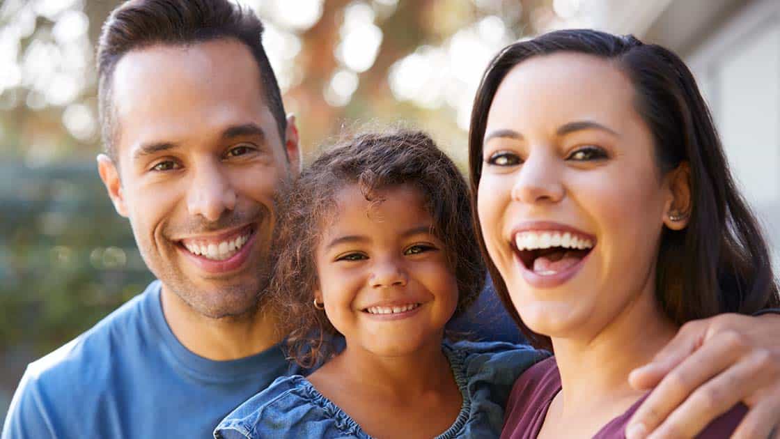 Smiling family