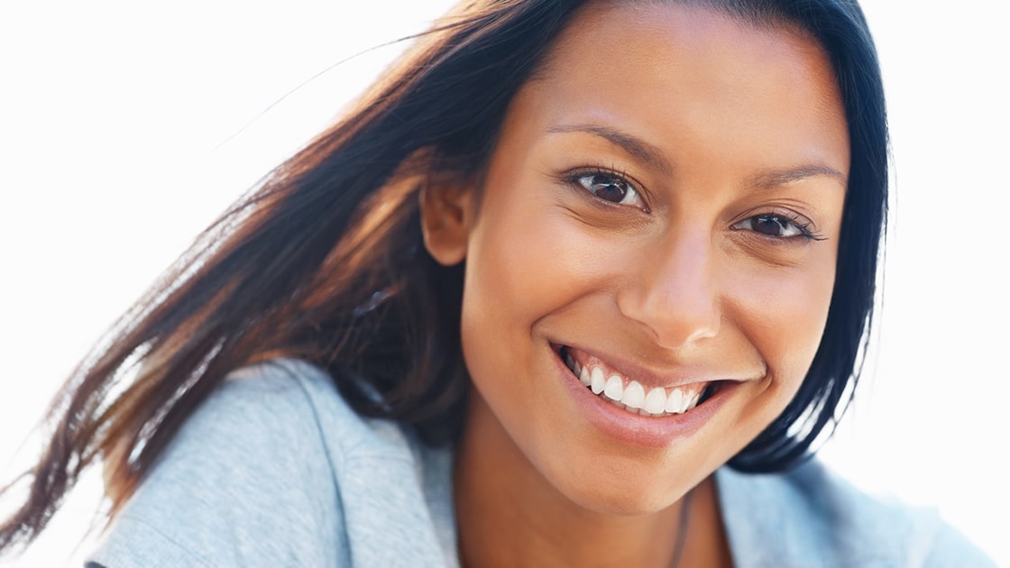 Woman smiling